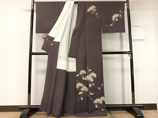平和屋着物●訪問着 裏菊 金彩 正絹 逸品 CABC2740vp