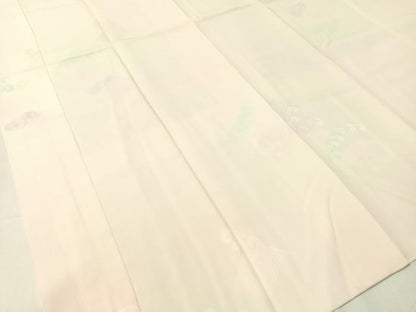 平和屋着物●長襦袢 袷 立波地紋 暈し染め 半衿刺繍 正絹 逸品 未使用 CABC2741vp