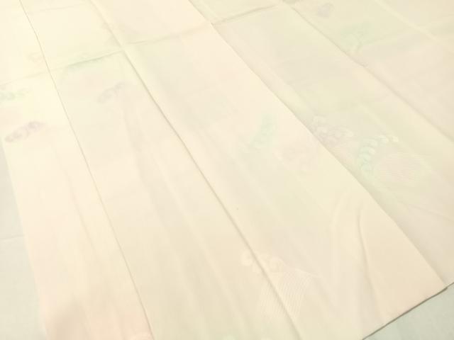 平和屋着物●長襦袢 袷 立波地紋 暈し染め 半衿刺繍 正絹 逸品 未使用 CABC2741vp