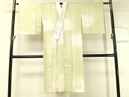 平和屋着物●長襦袢 無双仕立て 源氏車花地紋 暈し染め 正絹 逸品 CABC2742vp