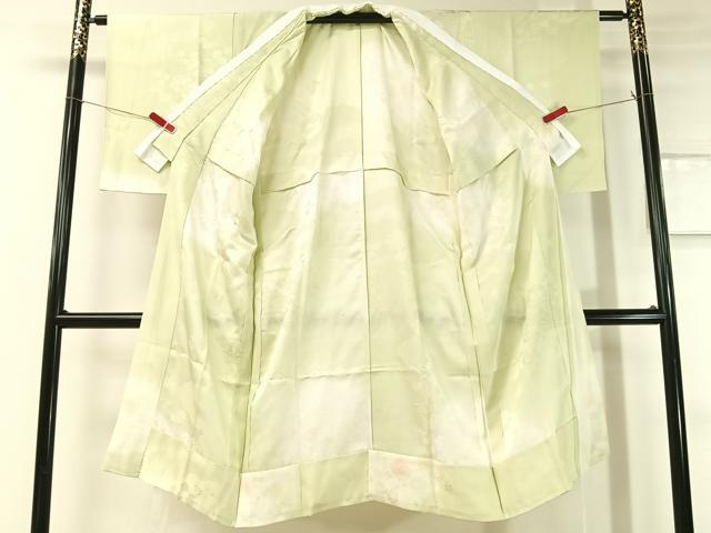 平和屋着物●長襦袢 無双仕立て 源氏車花地紋 暈し染め 正絹 逸品 CABC2742vp
