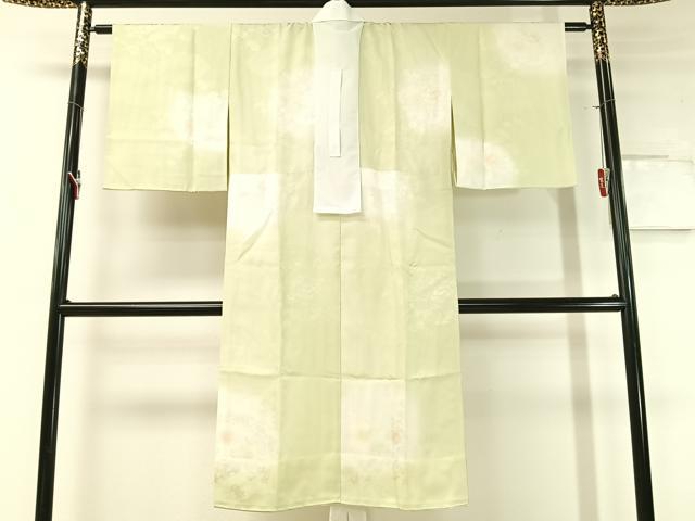 平和屋着物●長襦袢 無双仕立て 源氏車花地紋 暈し染め 正絹 逸品 CABC2742vp
