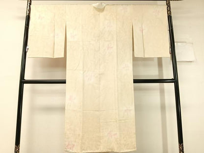 平和屋着物●長襦袢　袷　草花地紋　暈し染め　正絹　逸品　未使用　CABF0480vp