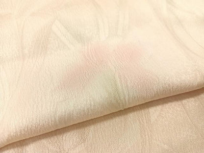 平和屋着物●長襦袢　袷　草花地紋　暈し染め　正絹　逸品　未使用　CABF0480vp