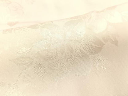 平和屋着物●振袖用長襦袢 無双仕立て 雪輪花地紋 暈し染め 半衿刺繍 正絹 逸品 CABC2744vp