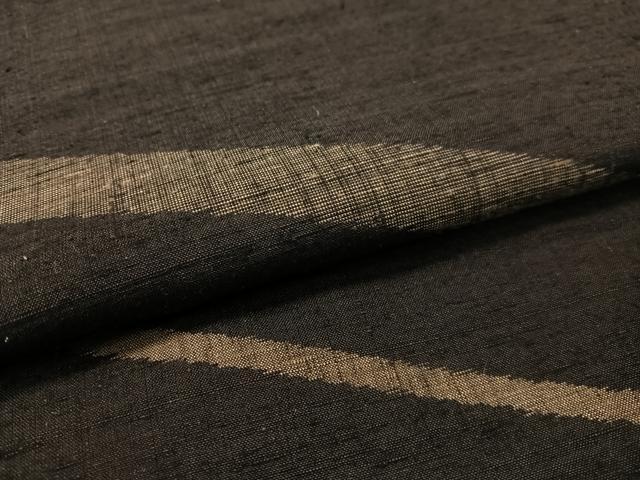平和屋着物●上質な紬 斜線文 正絹 逸品 CABC2745vp