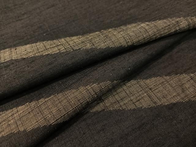 平和屋着物●上質な紬 斜線文 正絹 逸品 CABC2745vp
