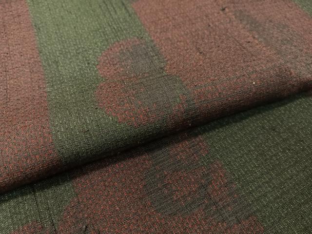 平和屋着物●結城紬 100亀甲 ねじ梅間道 正絹 逸品 CABC2748vp