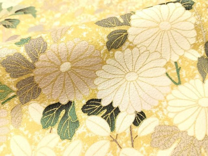 平和屋着物●訪問着 流水草花文 暈し染め 金彩 正絹 逸品 CABC2751vp