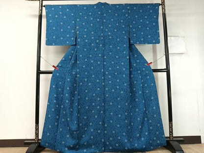 平和屋着物●上質な小紋 舞花文 正絹 逸品 CABC2755vp