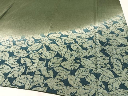 平和屋着物●本場染大島紬 訪問着 舞葉文 正絹 逸品 CABC2756vp