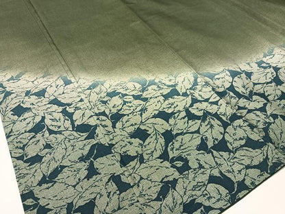平和屋着物●本場染大島紬 訪問着 舞葉文 正絹 逸品 CABC2756vp