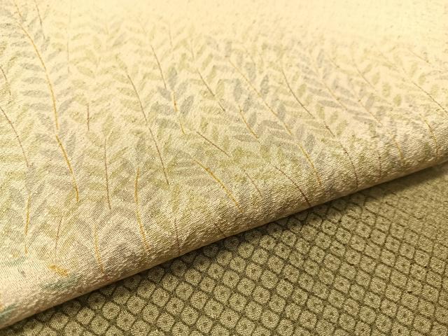 平和屋着物●二代目 川村久太郎 訪問着 切嵌鹿の子花文 正絹 逸品 CABC2759vp
