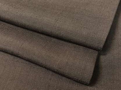 平和屋着物●上質な紬 滅紫色 正絹 逸品 CABC2762vp