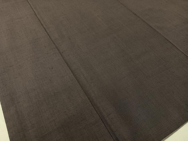 平和屋着物●上質な紬 滅紫色 正絹 逸品 CABC2762vp