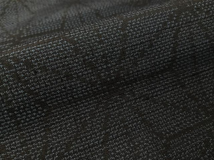 平和屋着物●本場真綿縢結城紬 麻の葉文様 証紙付き 正絹 逸品 CABC2772vp