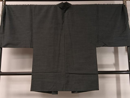 平和屋着物●男性 紬 アンサンブル 蝋色 キングサイズ 正絹 逸品 CABC2775vp