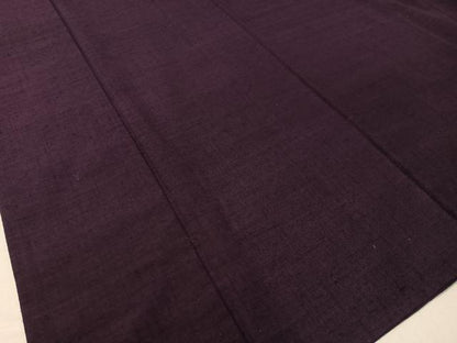 平和屋着物●結城紬 深紫色 正絹 逸品 CABC2776vp
