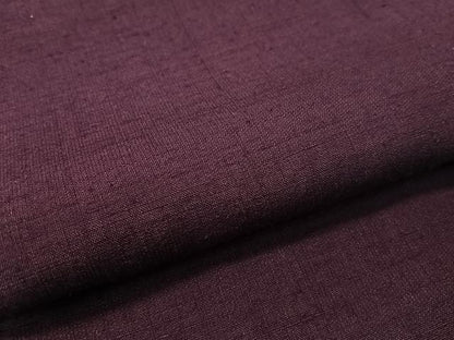 平和屋着物●結城紬 深紫色 正絹 逸品 CABC2776vp