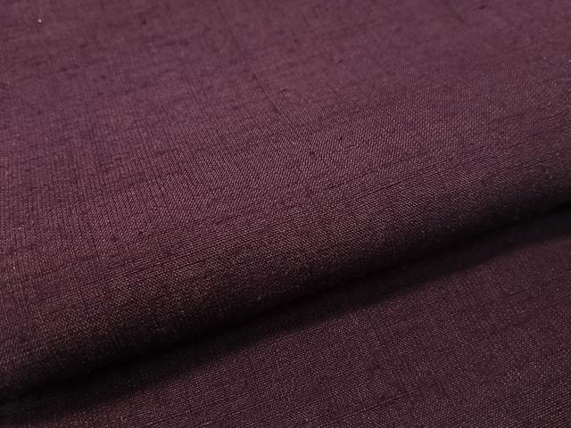 平和屋着物●結城紬 深紫色 正絹 逸品 CABC2776vp