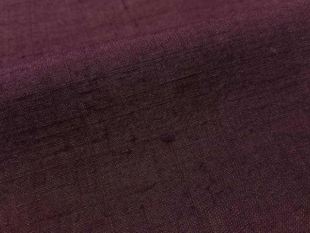 平和屋着物●結城紬 深紫色 正絹 逸品 CABC2776vp