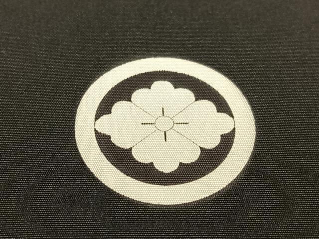 平和屋着物●男性 黒紋付 正絹 逸品 CABC2778vp