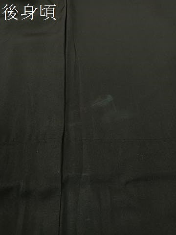 平和屋着物●男性 黒紋付 正絹 逸品 CABC2778vp