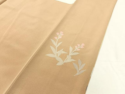 平和屋着物●訪問着 友禅 作家物 草花文 暈し染め 正絹 逸品 未使用 CABC2780vp