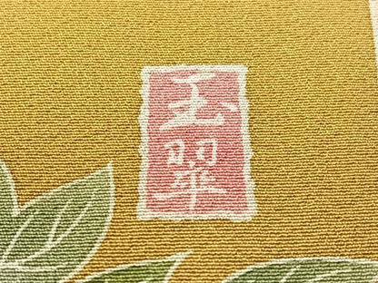 平和屋着物●訪問着 友禅 作家物 草花文 暈し染め 正絹 逸品 CABC2781vp