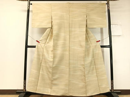 平和屋着物●白山紬 霞文 さが美扱い 正絹 逸品 未使用 CABC2784vp