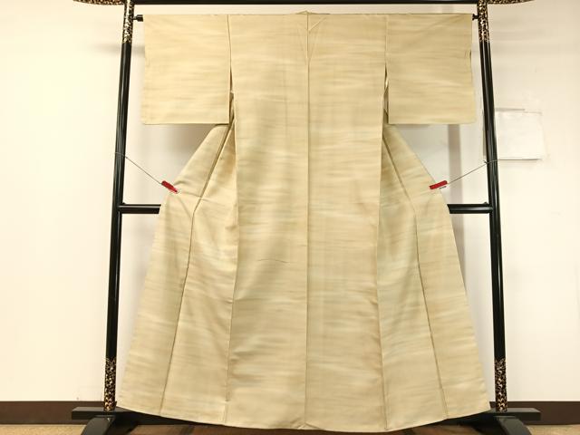 平和屋着物●白山紬 霞文 さが美扱い 正絹 逸品 未使用 CABC2784vp