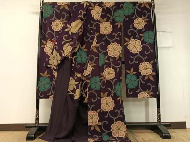 平和屋着物●豪華振袖 花唐草文 金彩 仮絵羽 逸品 未使用 CABC2787vp