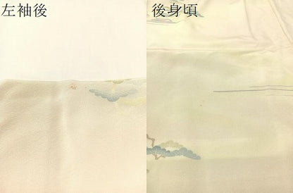平和屋着物●訪問着 友禅 作家物 御所解文 暈し染め ロング丈 正絹 逸品 CABC2791vp