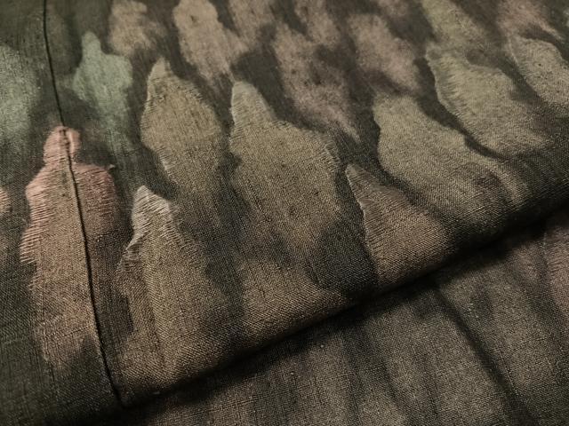 平和屋着物●訪問着 紬地 刺繍 草木文 伊勢丹扱い 正絹 逸品 CABC2793vp