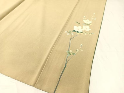平和屋着物●訪問着 友禅 作家物 枝花文 暈し染め 正絹 逸品 CABC2795vp