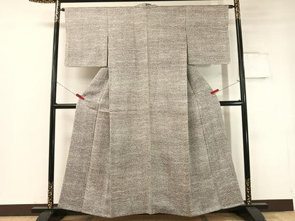 平和屋着物●名門 藤娘きぬたや 総絞り 杢目絞り 小紋 正絹 逸品 CABC2798vp