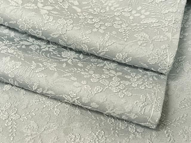 平和屋着物●上質な色無地 草花地紋 勿忘草色 さが美扱い 正絹 逸品 未使用 CABC2799vp