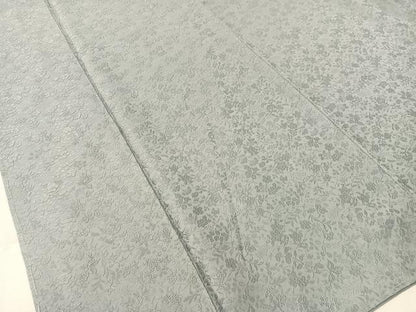 平和屋着物●上質な色無地 草花地紋 勿忘草色 さが美扱い 正絹 逸品 未使用 CABC2799vp