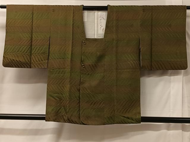 平和屋着物＃道行コート　横段文　暈し染め　正絹　逸品　CABC2811ua