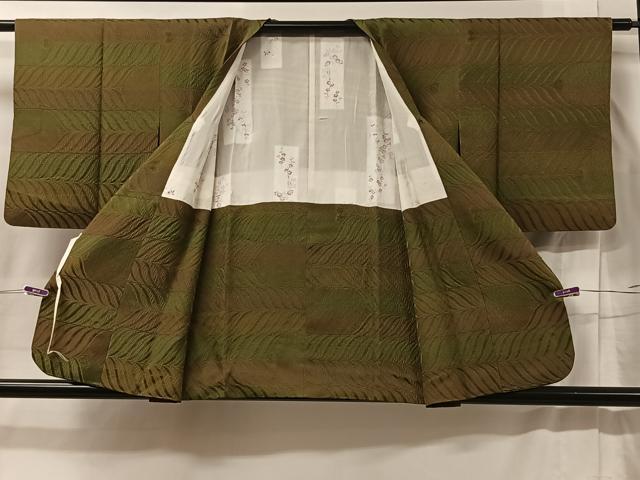 平和屋着物＃道行コート　横段文　暈し染め　正絹　逸品　CABC2811ua