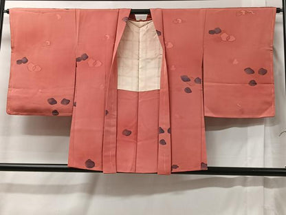 平和屋着物＃羽織　地紋起こし　舞花文　正絹　逸品　未使用　CABC2817ua
