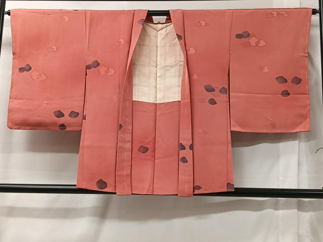 平和屋着物＃羽織　地紋起こし　舞花文　正絹　逸品　未使用　CABC2817ua