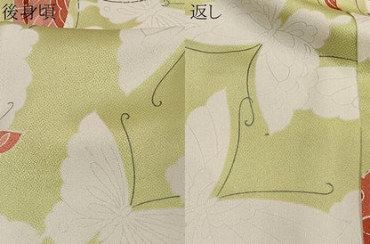 平和屋着物＃道行コート 舞蝶文 正絹 逸品 CABC2857ua