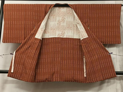 平和屋着物＃道行コート 花間道 正絹 逸品 CABC2858ua