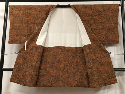 平和屋着物＃道行コート 霞文 正絹 逸品 CABC2859ua