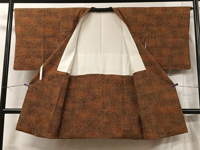 平和屋着物＃道行コート 霞文 正絹 逸品 CABC2859ua