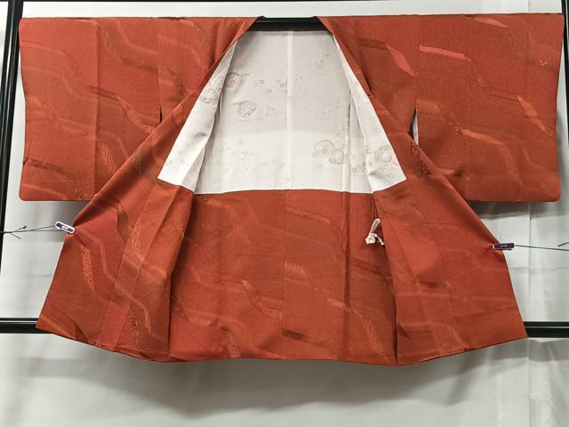 平和屋着物＃道行コート 作家物 抽象文様 正絹 逸品 CABC2894ua