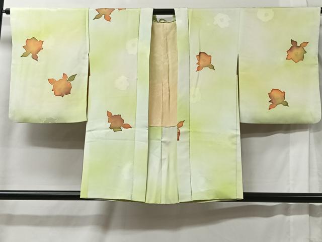平和屋着物＃羽織 地紋起こし 舞花文 暈し染め 正絹 逸品 CABC2901ua
