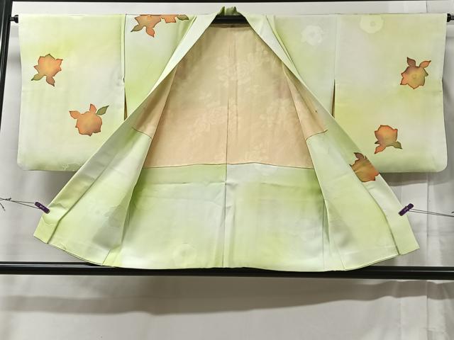 平和屋着物＃羽織 地紋起こし 舞花文 暈し染め 正絹 逸品 CABC2901ua
