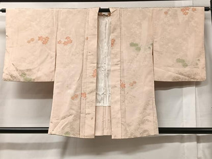 平和屋着物＃羽織　寿光織　舞花文　金糸　正絹　逸品　CABC2954ua